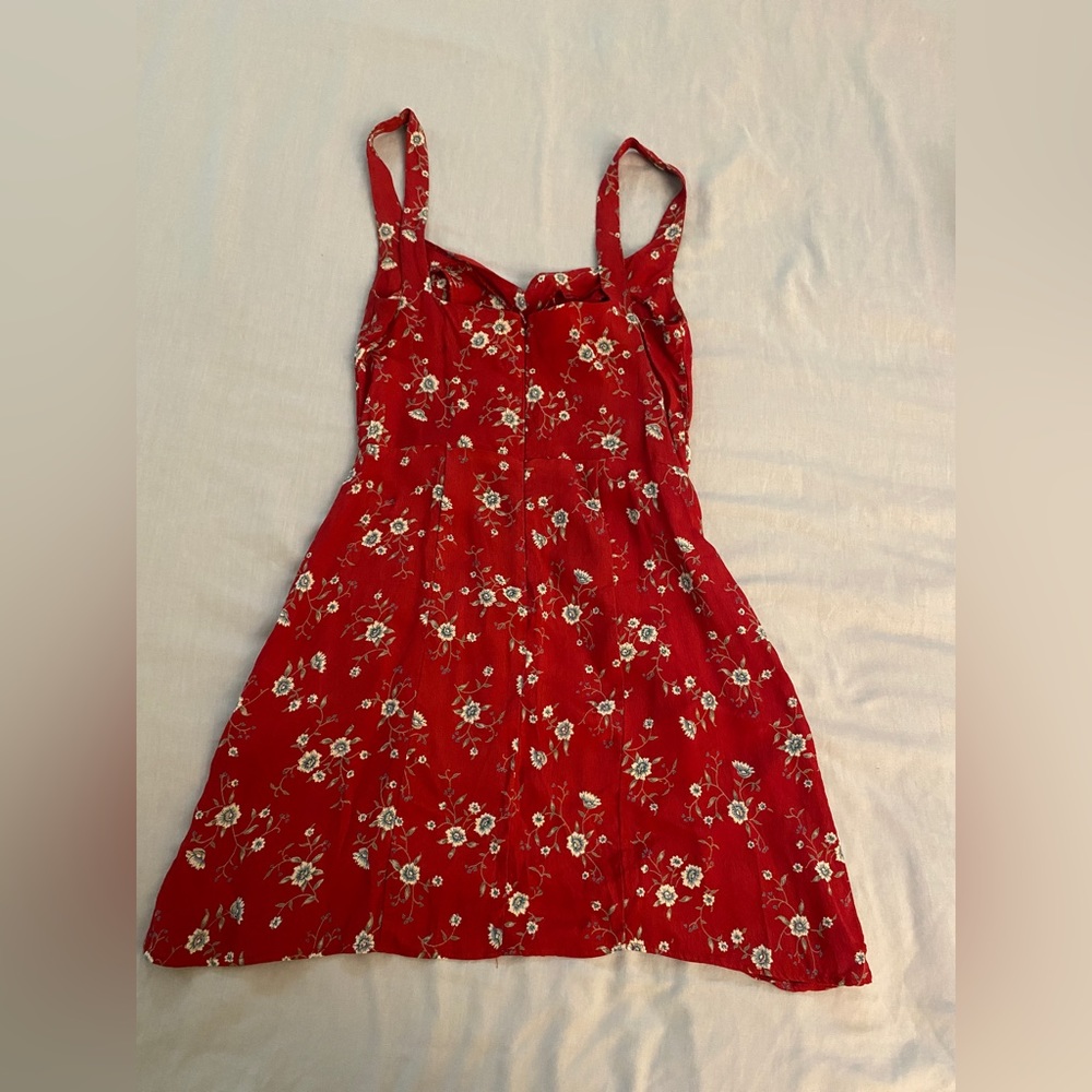 Red reformation dress